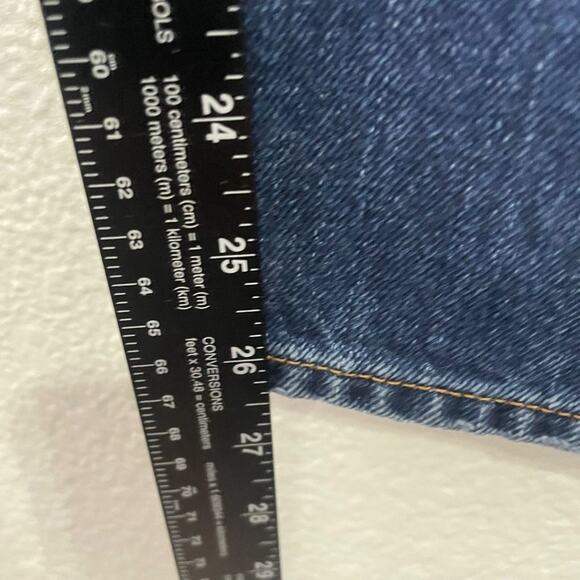 Zara Basic Womens Jeans Size 2 Dark Wash Denim Blue Skinny Leg Mid Rise - Picture 6 of 14